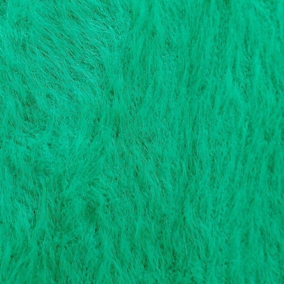 Halogen Womens Size XS Fuzzy V-Neck Pullover Sweater V-Neck Long Sleeve Green - Picture 4 of 9